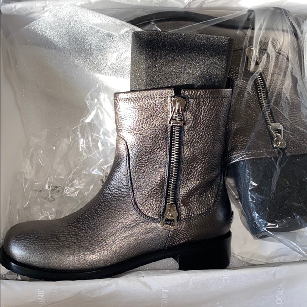 Jimmy Choo Biker Boots Leather